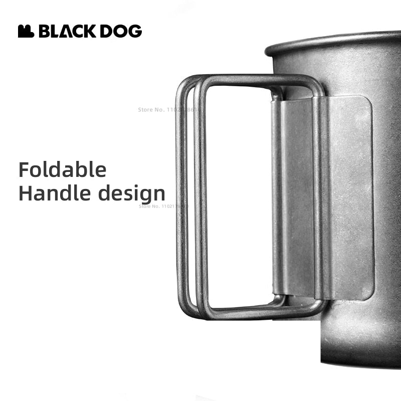 Naturehike Blackdog 304 Stainless Steel Tableware Camping 300ML Folding Cups Outdoor Gear - activesportslife