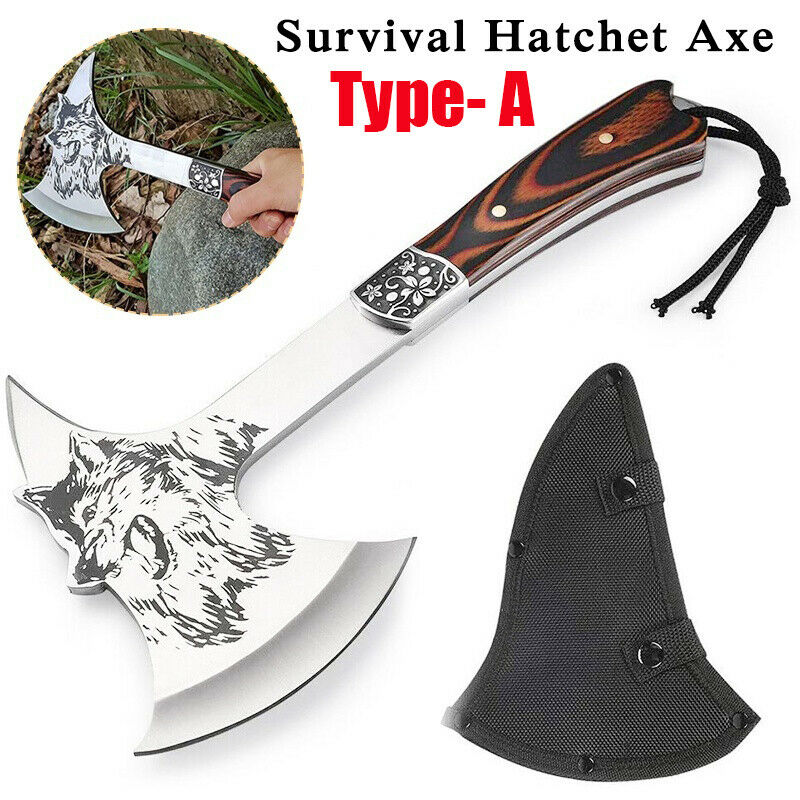 Survival Camping Axe Foldable Tactical Axe Multi Tool Emergency Gear Outdoor Tomahawk Wild Hatchet AX - activesportslife