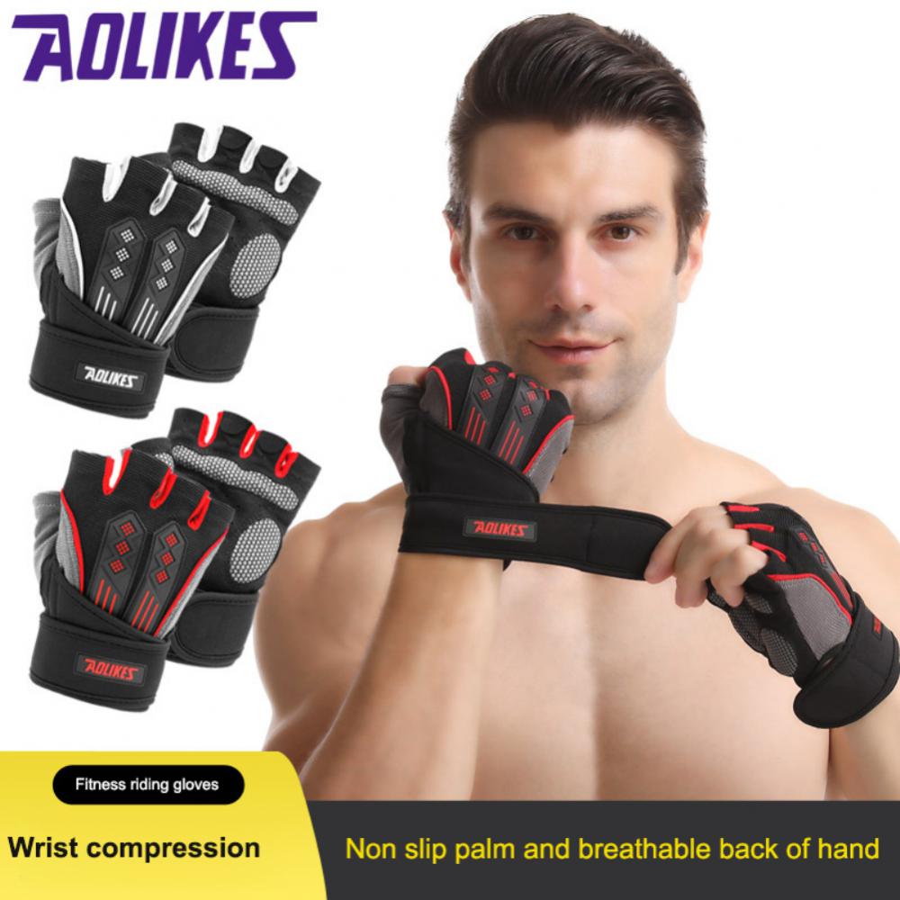 Anti-slip Cycling Gloves Polyester Fiber Breathable Hand Protection Nylon - activesportslife