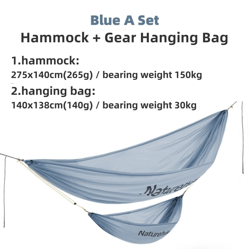 Naturehike Outdoor Camping Hammock 30D Nylon Portable Hanging Bag - activesportslife