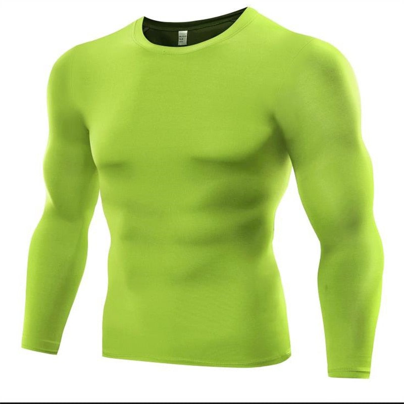 Compression T Shirt Men Fitness Long Sleeves - activesportslife