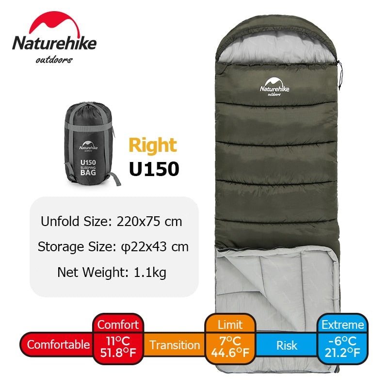 Naturehike Sleeping Bag Ultralight Cotton Sleeping Bag Waterproof Outdoor Camping - activesportslife