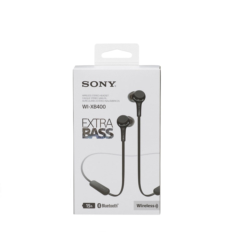 SONY WI-XB400 Wireless Stereo Earphones Bluetooth 5.0 Sport Earbuds HIFI Handsfree with Mic - activesportslife