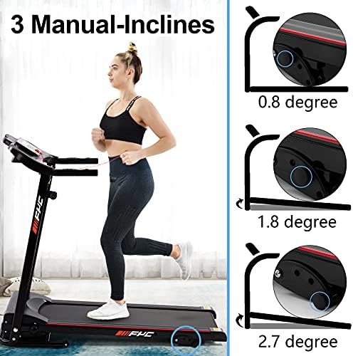 Treadmill for Home Gym with Bluetooth and Incline, 2.5HP