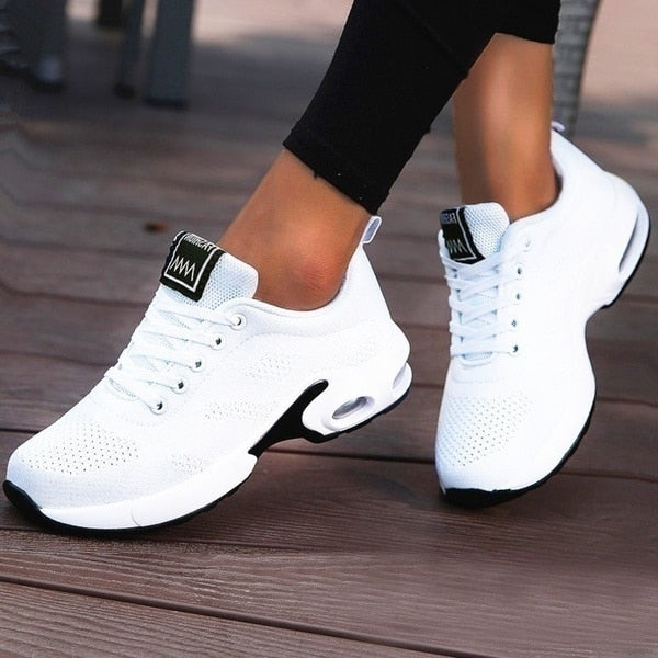 Women Running Shoes Breathable Mesh Light Weight Sports Shoes Casual Walking Tennis - activesportslife