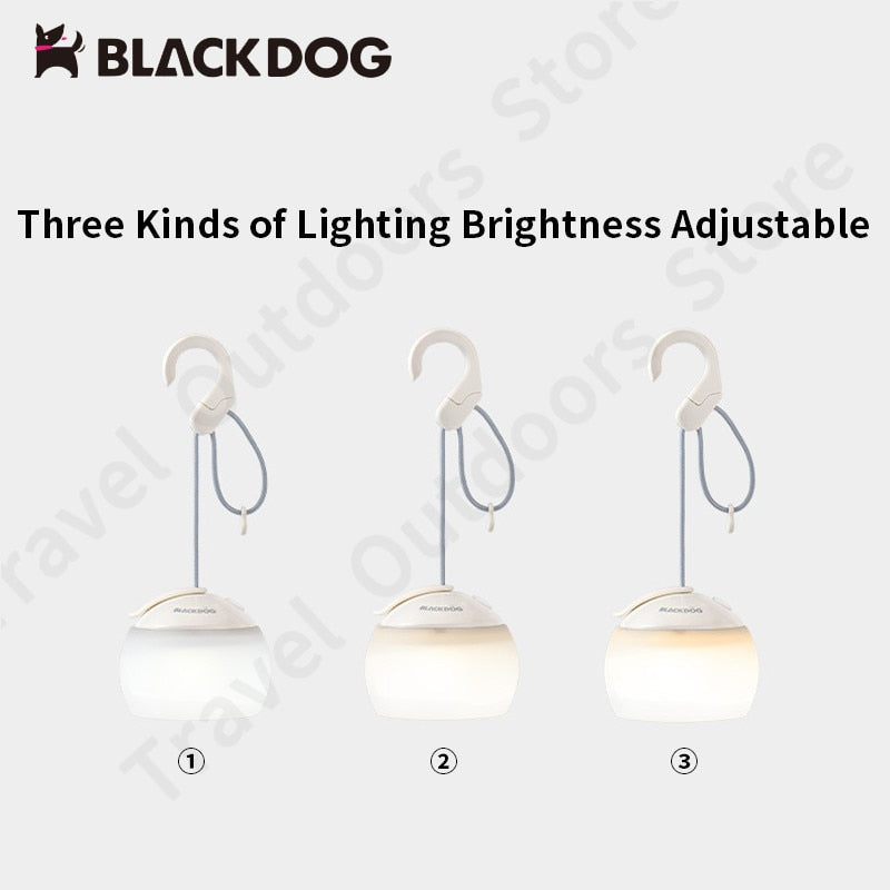 Naturehike Black Dog Outdoor 3W Camping Hanging Lamp 3 Gear Adjustment Waterproof Ipx4 Portable Charging Tent Night Lamp - activesportslife