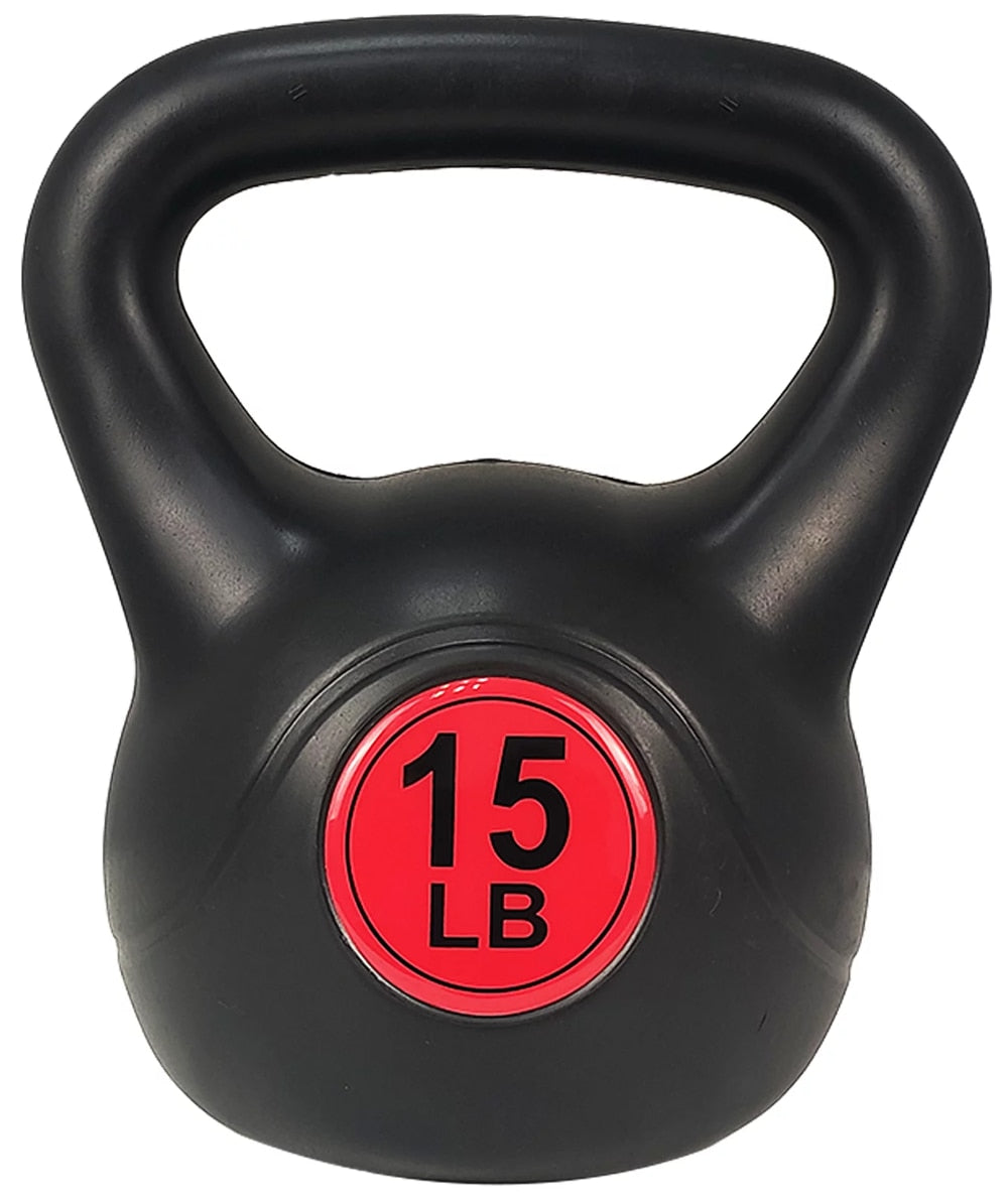 Wide Grip 3-Piece Kettlebell Weight Set, 10 Lbs, 15 Lbs, 20 Lbs - activesportslife