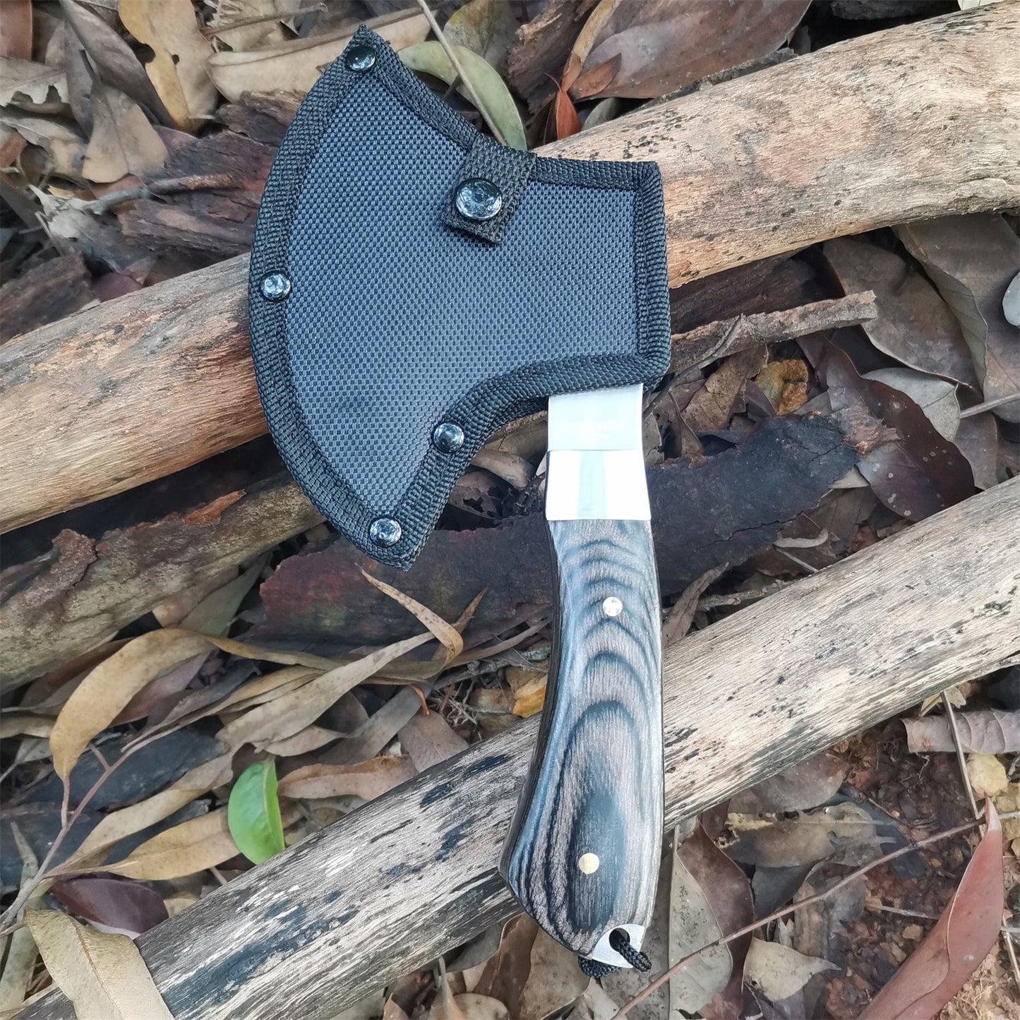 DB Full Tang Sharp Axe Kitchen Bone Knife Camping Survival Axe Stainless Steel Tomahawk Outdoor Tools Hunting Hammered - activesportslife