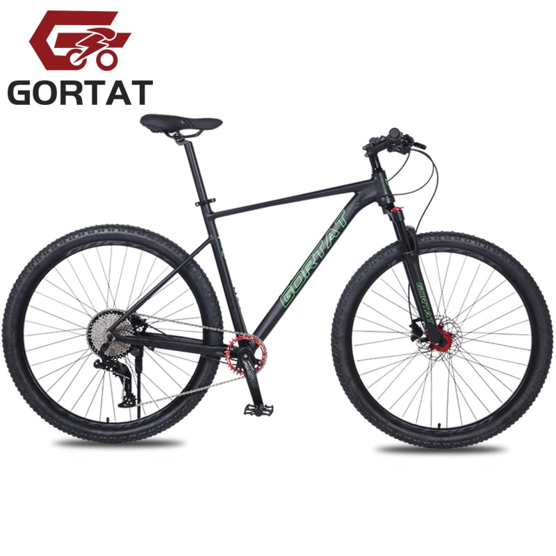 GORTAT Mountain Bike 21 Inch Frame Aluminum Alloy 10-Speed Double Oil Brake Front &Rear Quick Release - activesportslife