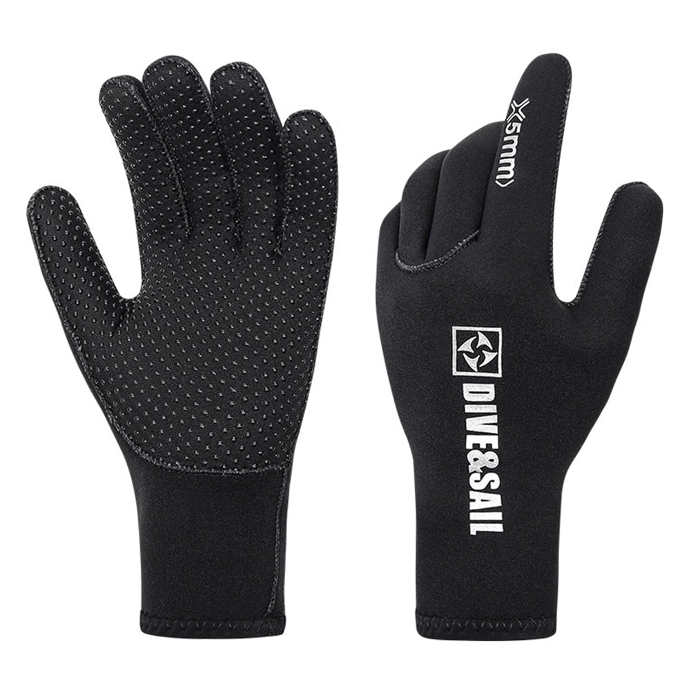 3-5mm Neoprene Swimming Diving Gloves - activesportslife