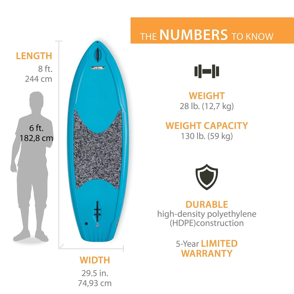 Lifetime Hooligan 8 Ft. Youth Stand-Up Paddleboard - activesportslife