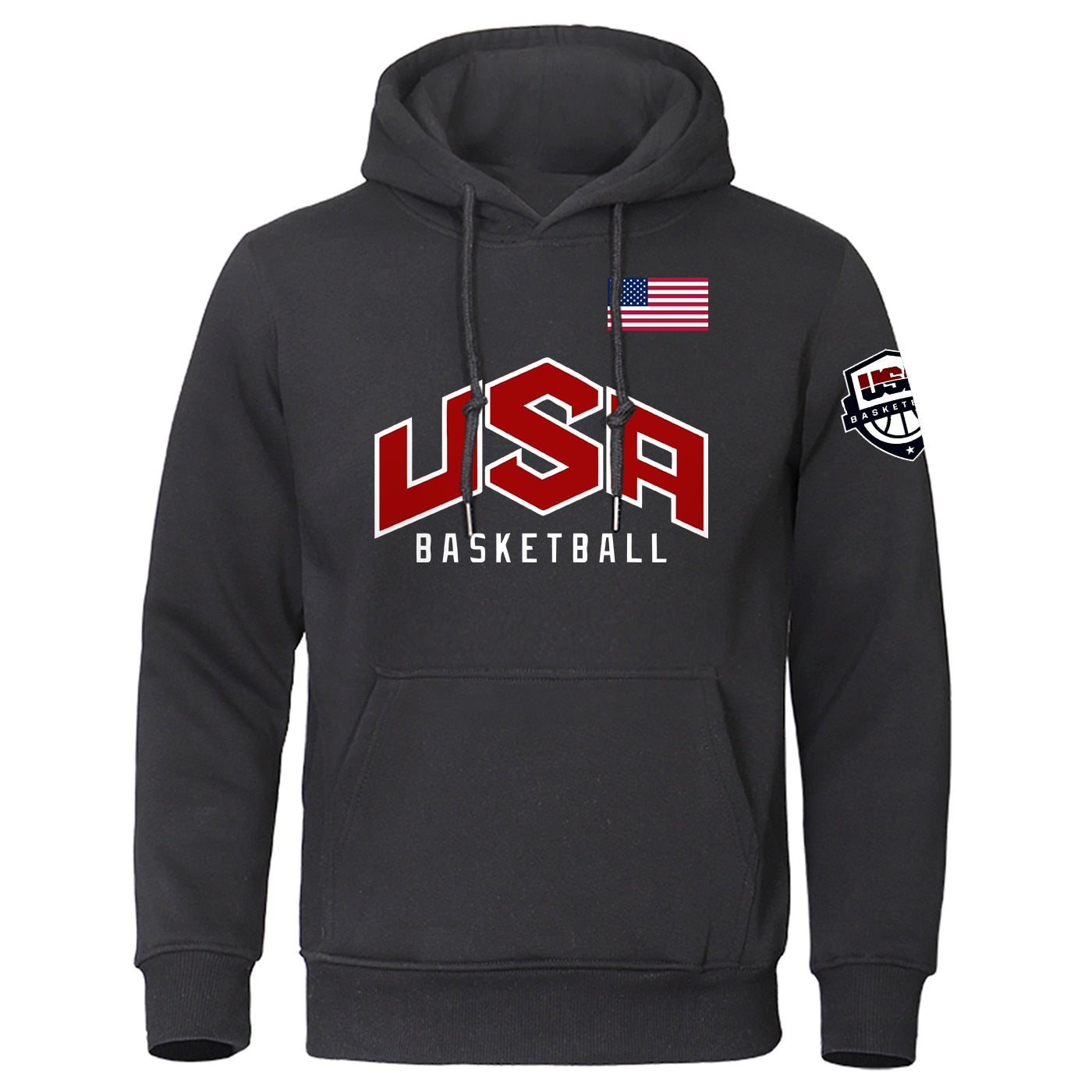 Men's USA Basketball Printed Sports Hoodie Full Sleeve Fleece - activesportslife