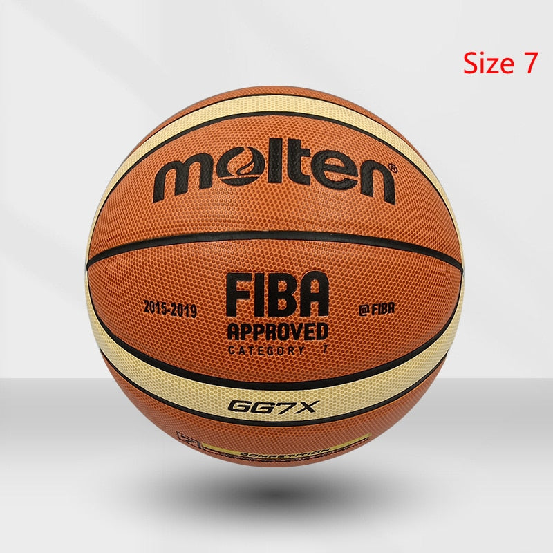 Molten Basketball Ball Official Size 7/6/5 PU Leather Outdoor Indoor - activesportslife