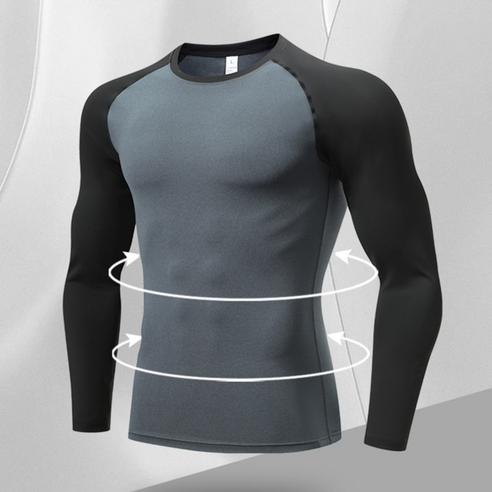 Men's Running T-shirts Sport Top Workout Breathable Long Sleeve - activesportslife