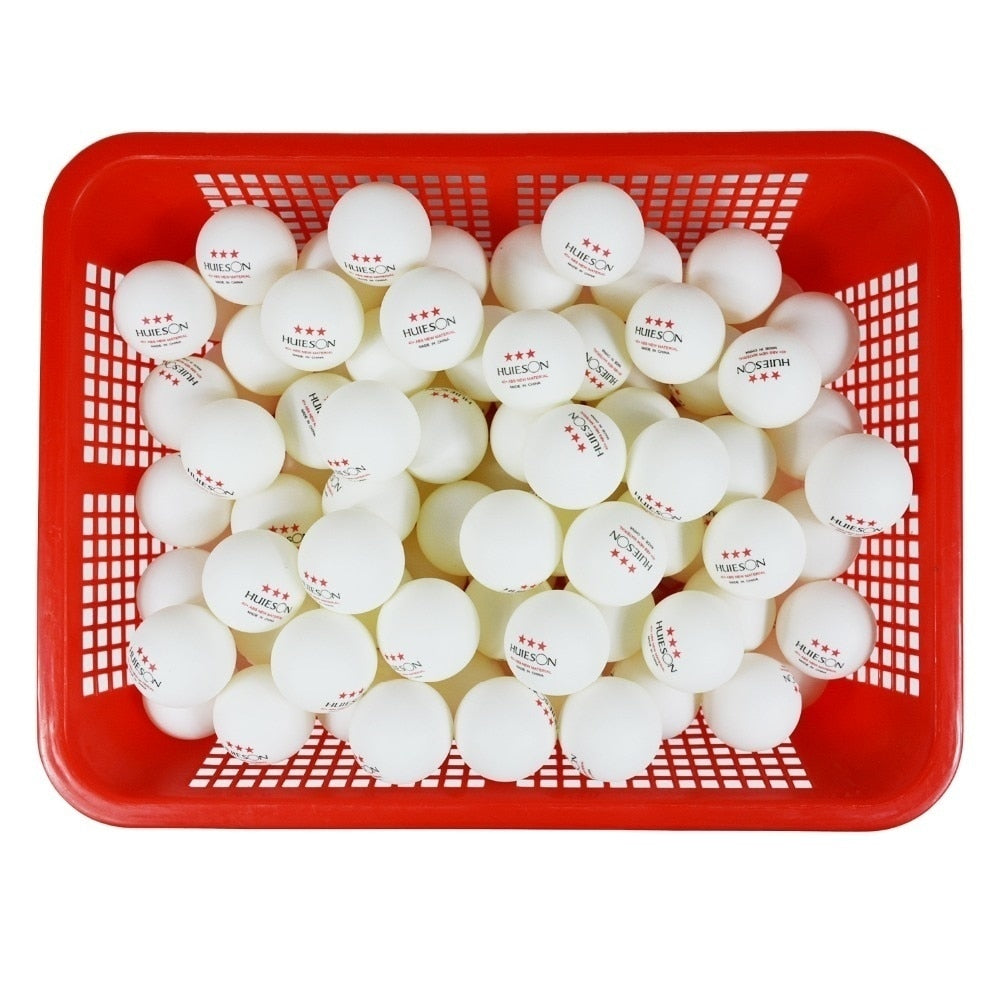 New Three-Star Level Table Tennis Balls 40+mm ABS 50 100 PCS Training Ping Pong Balls 2.8g White Yellow - activesportslife