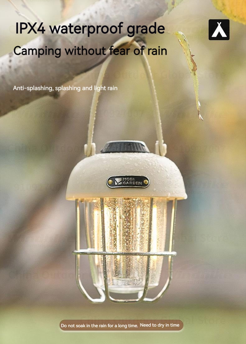 MOBI GARDEN Star Fruit Camping Light 237g Outdoor Lighting Portable Tent Light Adjustable LED Rechargeable Lamp - activesportslife