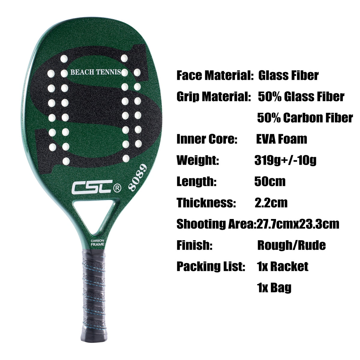 Professional Carbon and Glass Fiber Tennis Racket With Bag - activesportslife