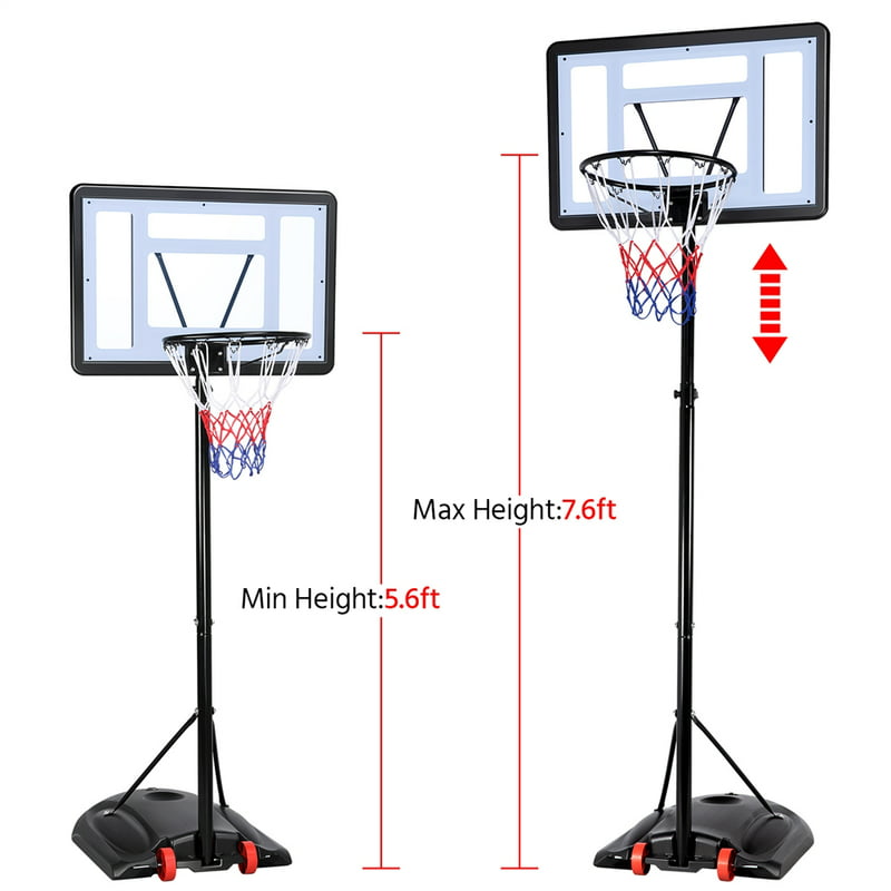 Adjustable 9.2 Ft. Height Basketball Hoop - activesportslife