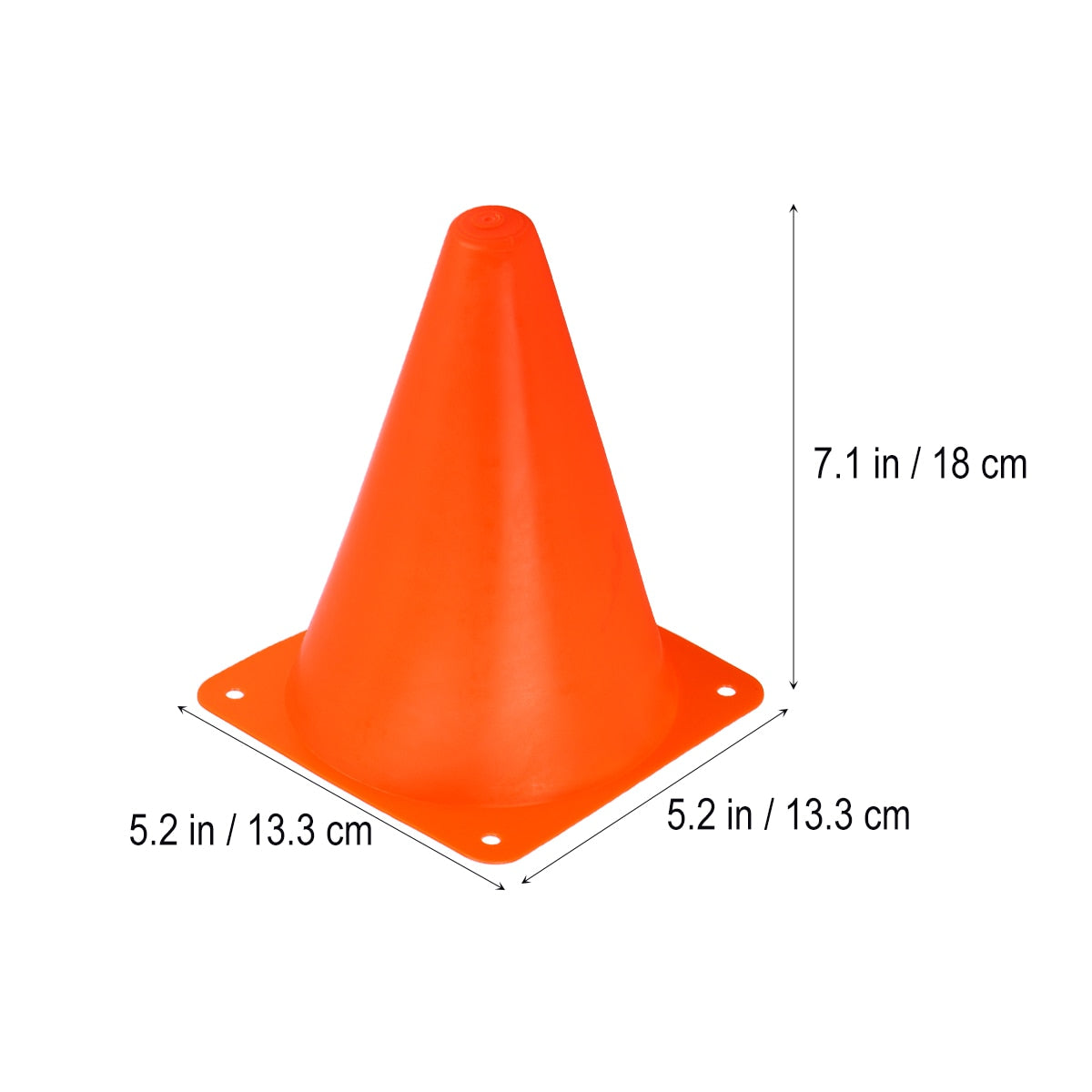 12 PCS Football Soccer Rugby Training Cones Outdoor Sports Obstacles Barriers for Kids Outdoor Gaming and Activity (Orange) - activesportslife