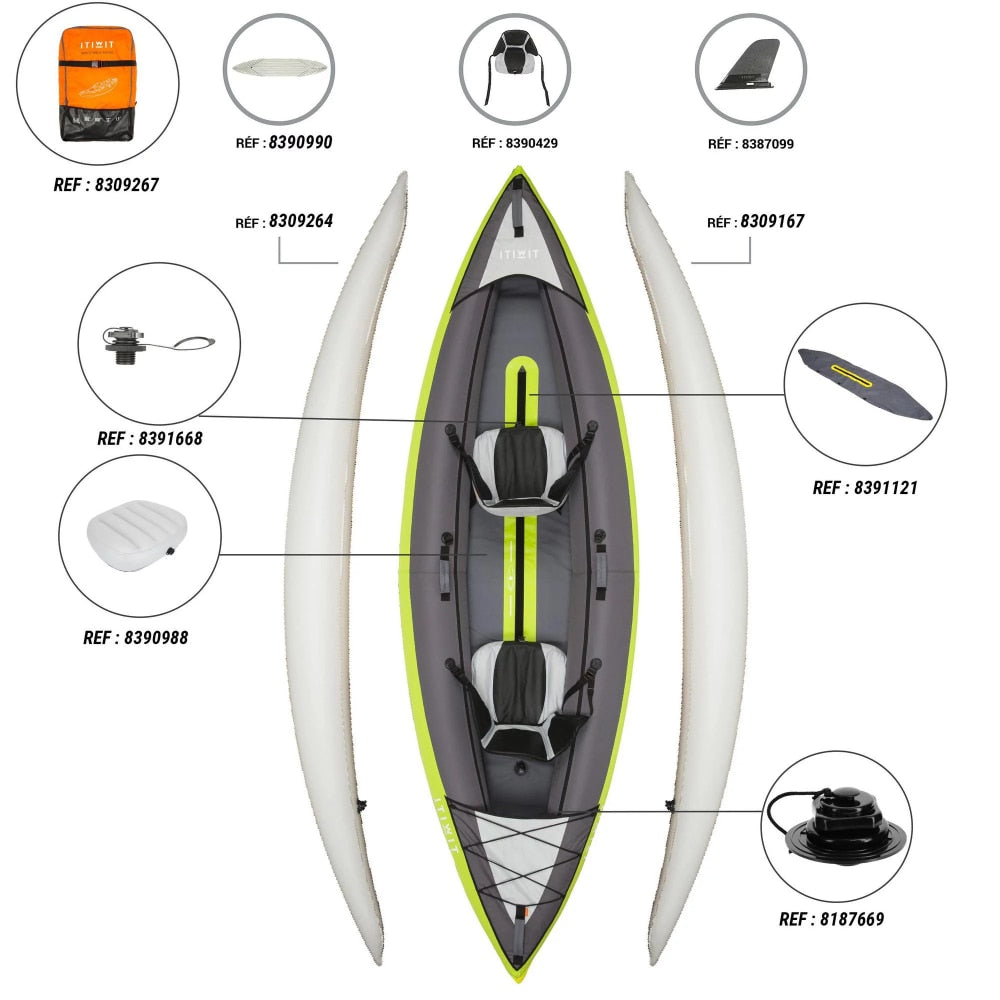 Inflatable Kayak with Pump - activesportslife