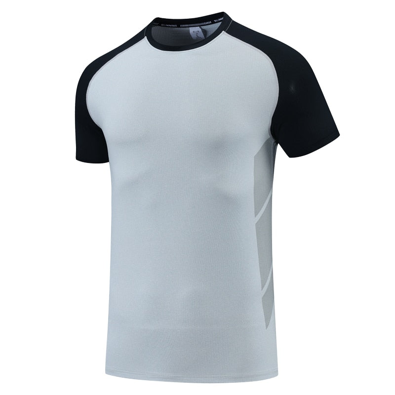 Men Fashion Short Sleeves Bodybuilding Fitness Cool Shirts - activesportslife