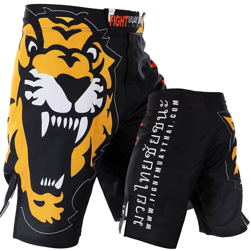 MMA Shorts Tiger Muay Thai Pants Mixed Martial Arts Jiu-jitsu Grappling Sparring Kickboxing Boxing Training Shorts - activesportslife