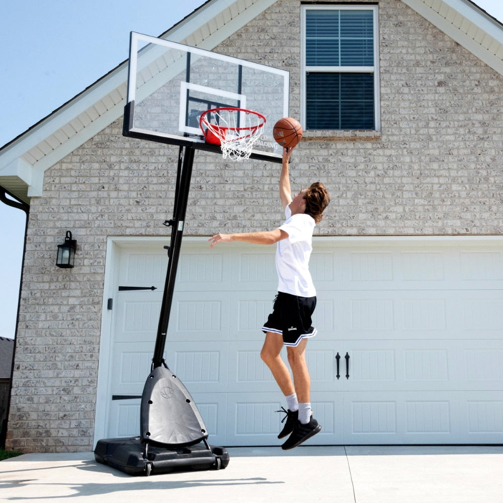 7.5Ft Basketball Hoop with 54 In. Shatter-proof Polycarbonate Backboard, Portable Basketball Hoop System - activesportslife