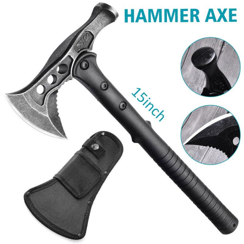 Survival Camping Axe Foldable Tactical Axe Multi Tool Emergency Gear Outdoor Tomahawk Wild Hatchet AX - activesportslife