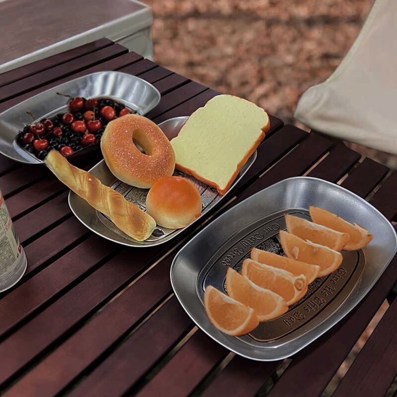 Portable Camping Cutlery Set Stainless Steel Steak Knife Spoon Fork Plate - activesportslife