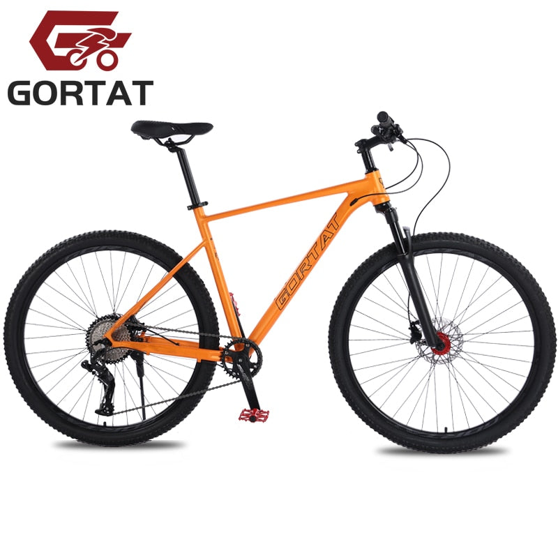 GORTAT Mountain Bike 21 Inch Frame Aluminum Alloy 10-Speed Double Oil Brake Front &Rear Quick Release - activesportslife