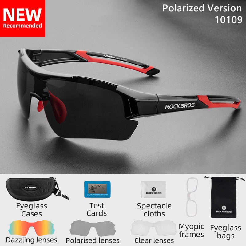 ROCKBROS Men's Polarized Sports Sunglasses - activesportslife