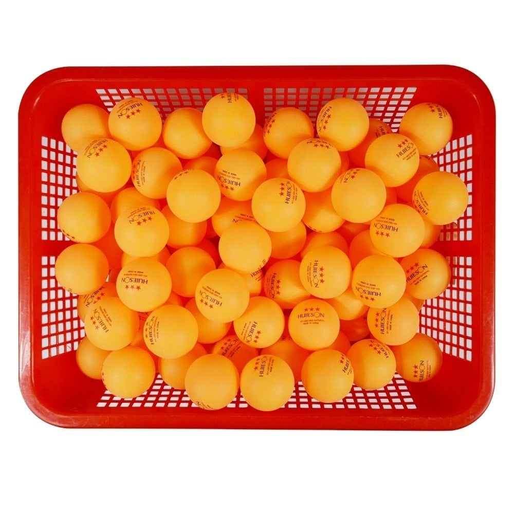 New Three-Star Level Table Tennis Balls 40+mm ABS 50 100 PCS Training Ping Pong Balls 2.8g White Yellow - activesportslife