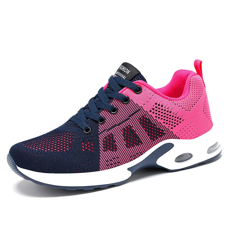 Women Running Shoes Breathable Mesh Light Weight Sports Shoes Casual Walking Tennis - activesportslife