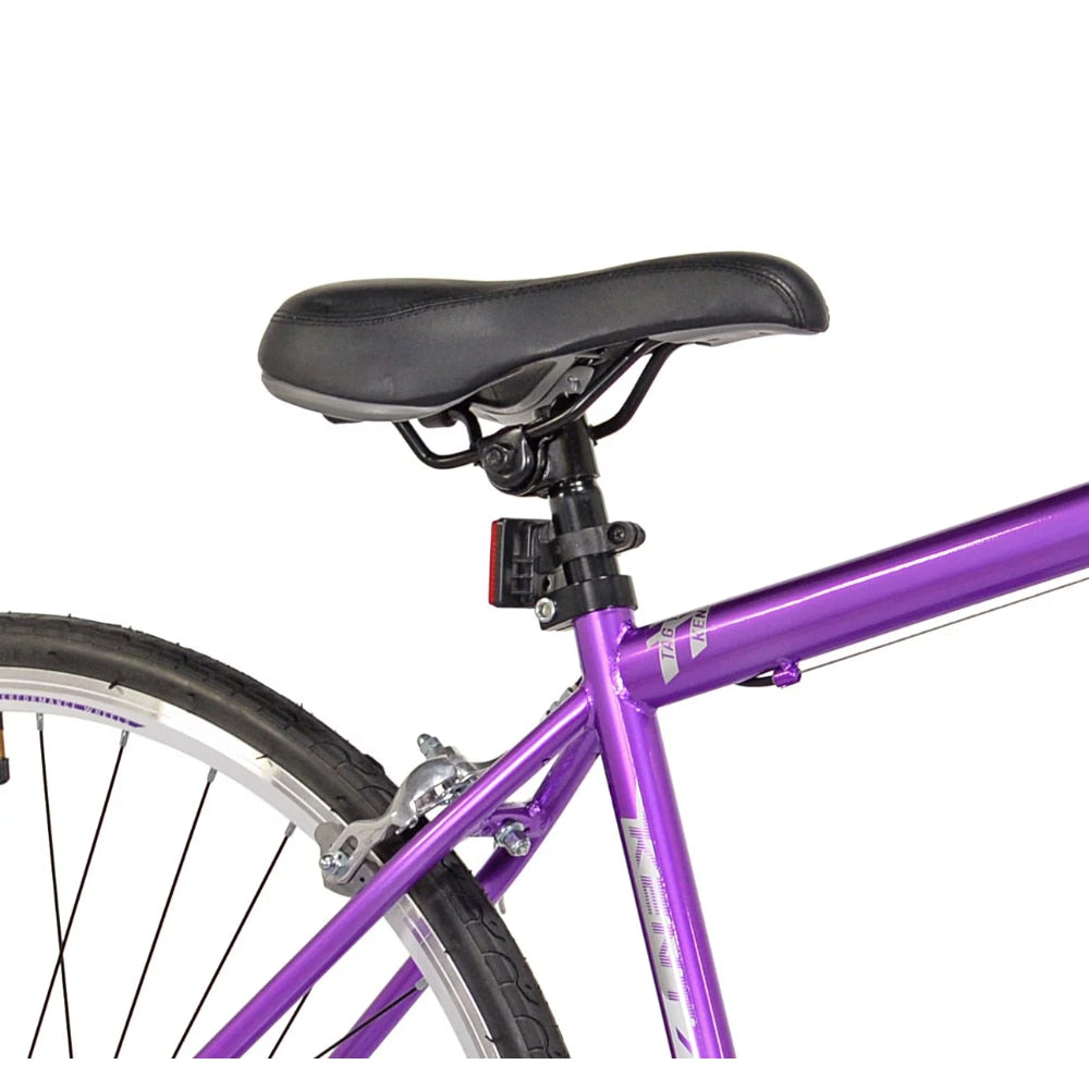 Kent 700c RoadTech Women's Bike, Purple/White，21-speed Drivetrain with Shiman Rear High-performance 700C Tires - activesportslife