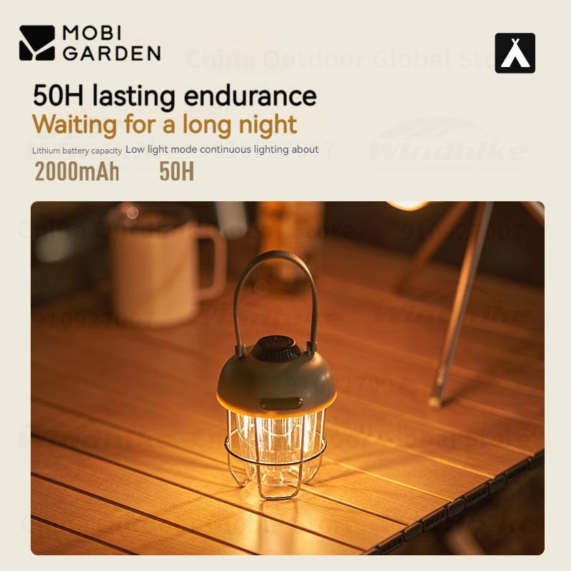 MOBI GARDEN Star Fruit Camping Light 237g Outdoor Lighting Portable Tent Light Adjustable LED Rechargeable Lamp - activesportslife