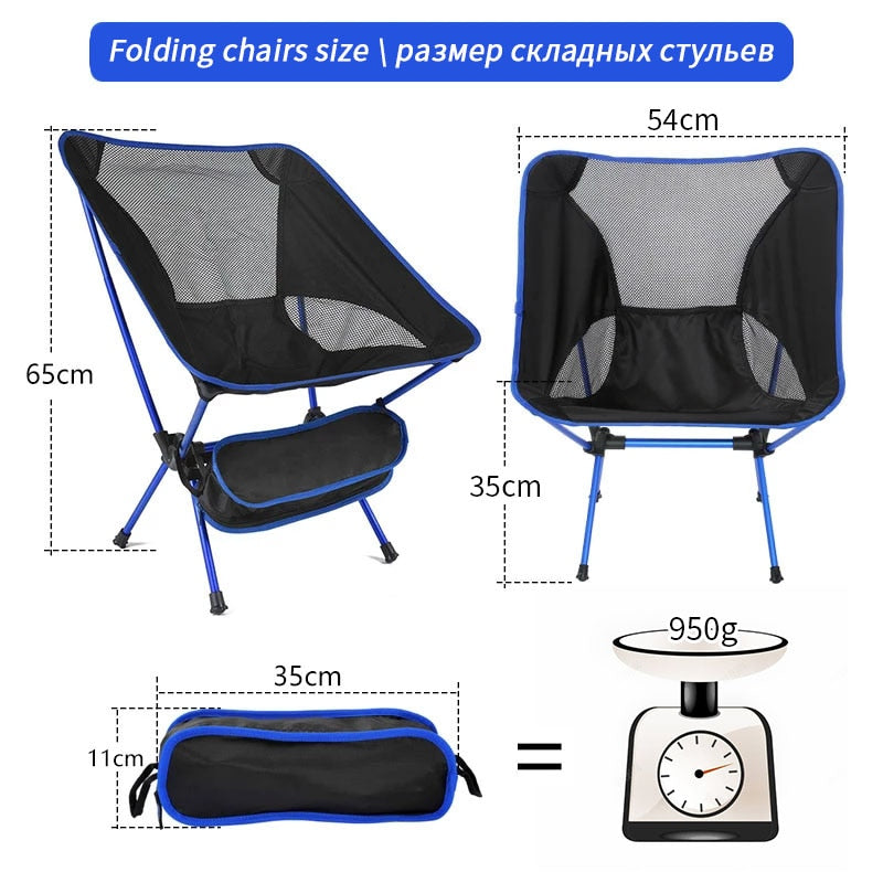 Outdoor Portable Folding Chair Ultralight Camping Chairs - activesportslife