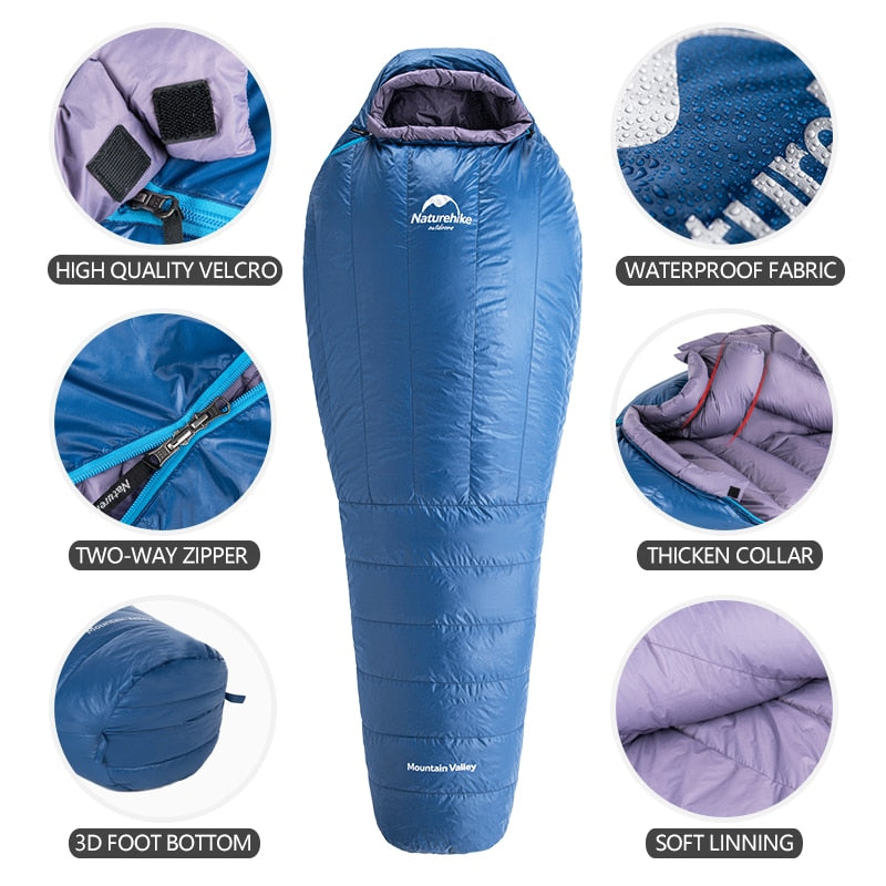 Naturehike Sleeping Bag ULG400 Winter Sleeping Bag Ultralight Waterproof - activesportslife