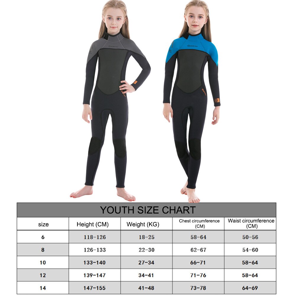 Children Diving Surfing Suit Long-Sleeved One-piece - activesportslife