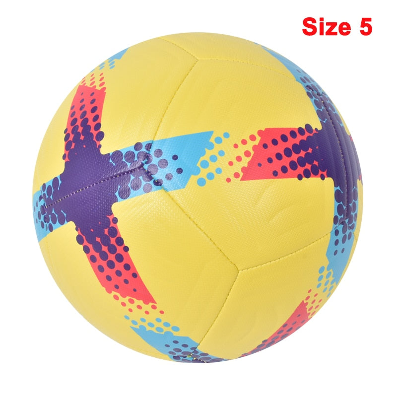 Newest Soccer Ball Standard Size 5 Size 4 Machine-Stitched Soccer Ball PU Sports - activesportslife