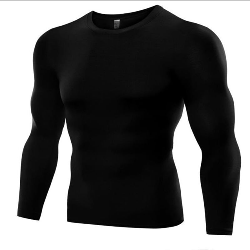 Compression T Shirt Men Fitness Long Sleeves - activesportslife