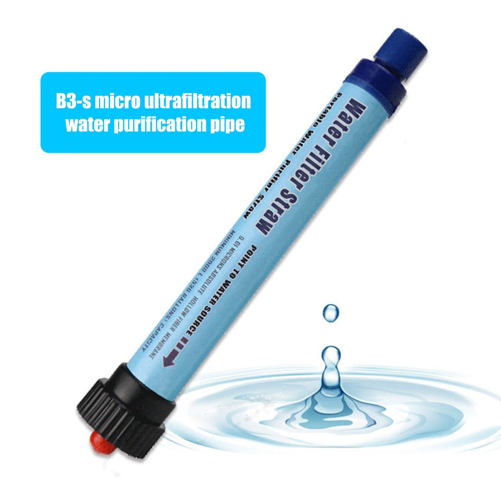 Camping Water Filter Straw Purifier Outdoor Water Purifier Camping Hiking Emergency Life Survival Portable PurifierTravel - activesportslife