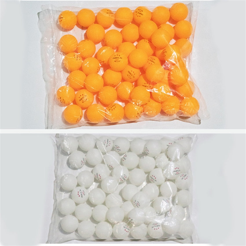 New Three-Star Level Table Tennis Balls 40+mm ABS 50 100 PCS Training Ping Pong Balls 2.8g White Yellow - activesportslife