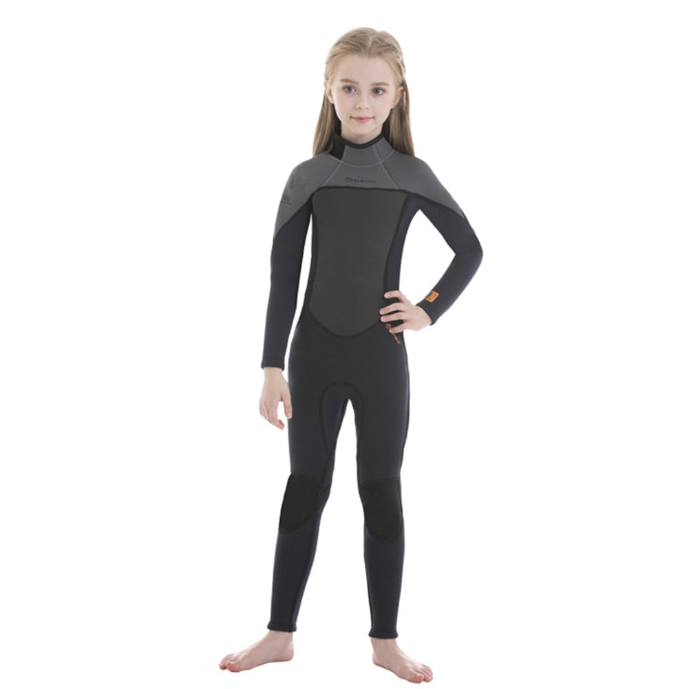 Children Diving Surfing Suit Long-Sleeved One-piece - activesportslife