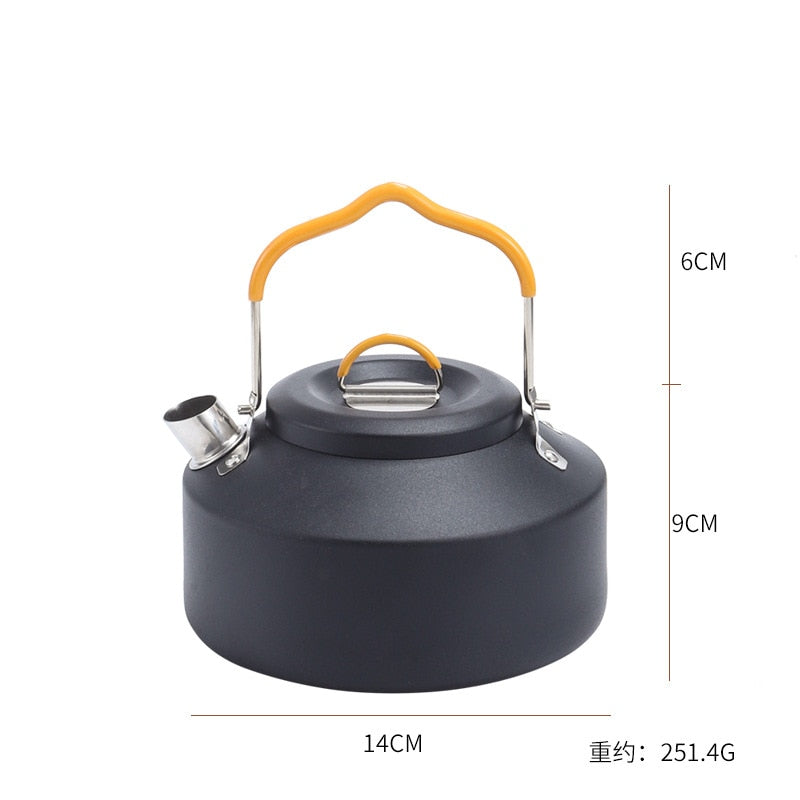 0.8/1.2L Stainless Steel Backpacking Camping Kettle Durable Teapot High Quality S304 - activesportslife