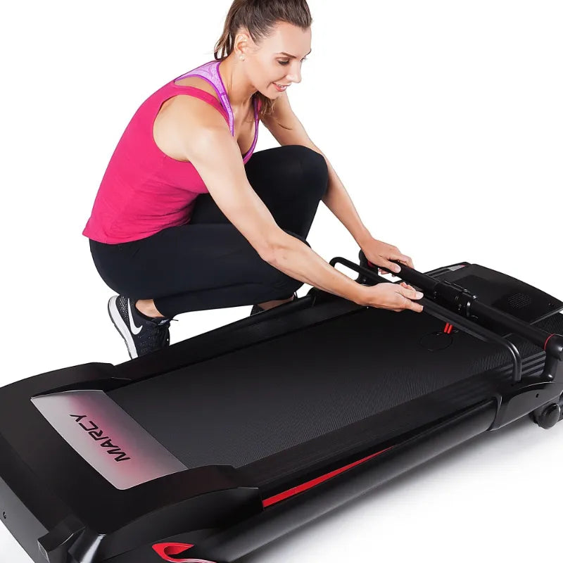 Marcy Folding Electric Treadmill With LCD Display