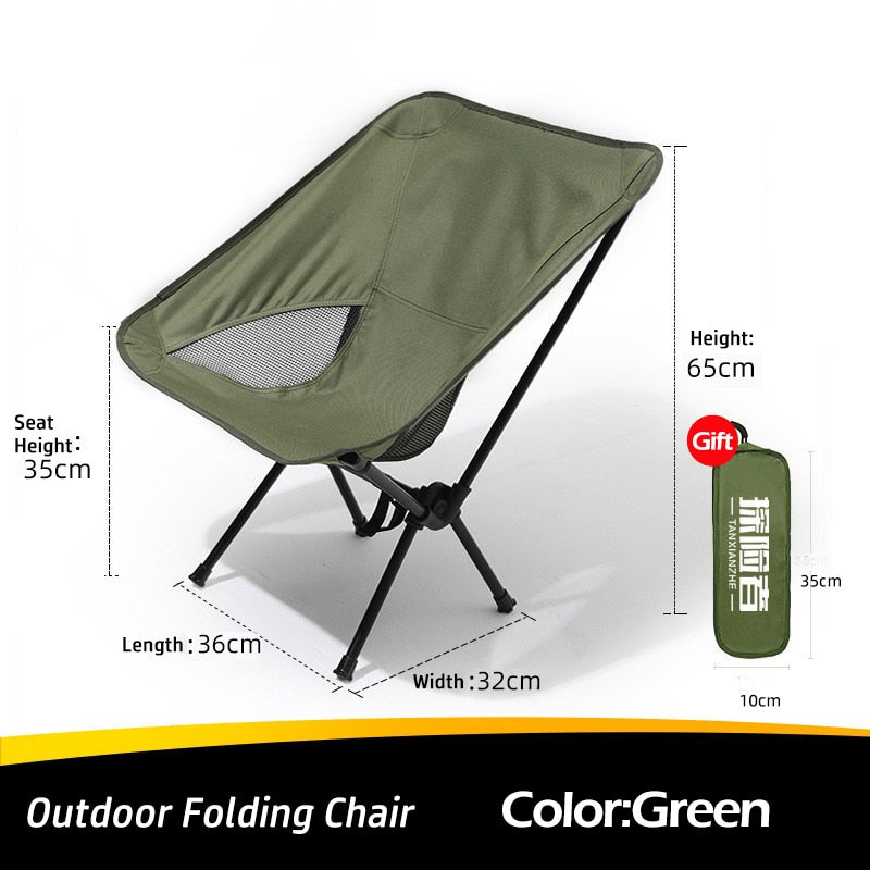 Outdoor Portable Camping Chair Oxford Cloth Folding Ultralight Chair - activesportslife