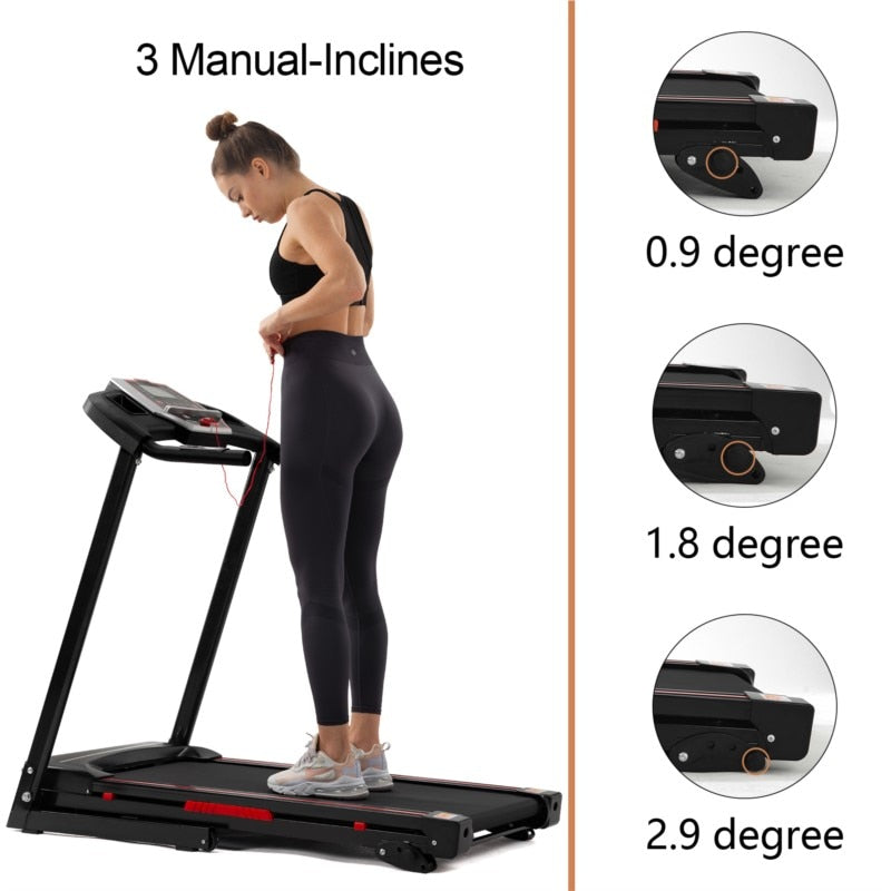 US Stock 3.5HP Portable Foldable Incline Electric Treadmill