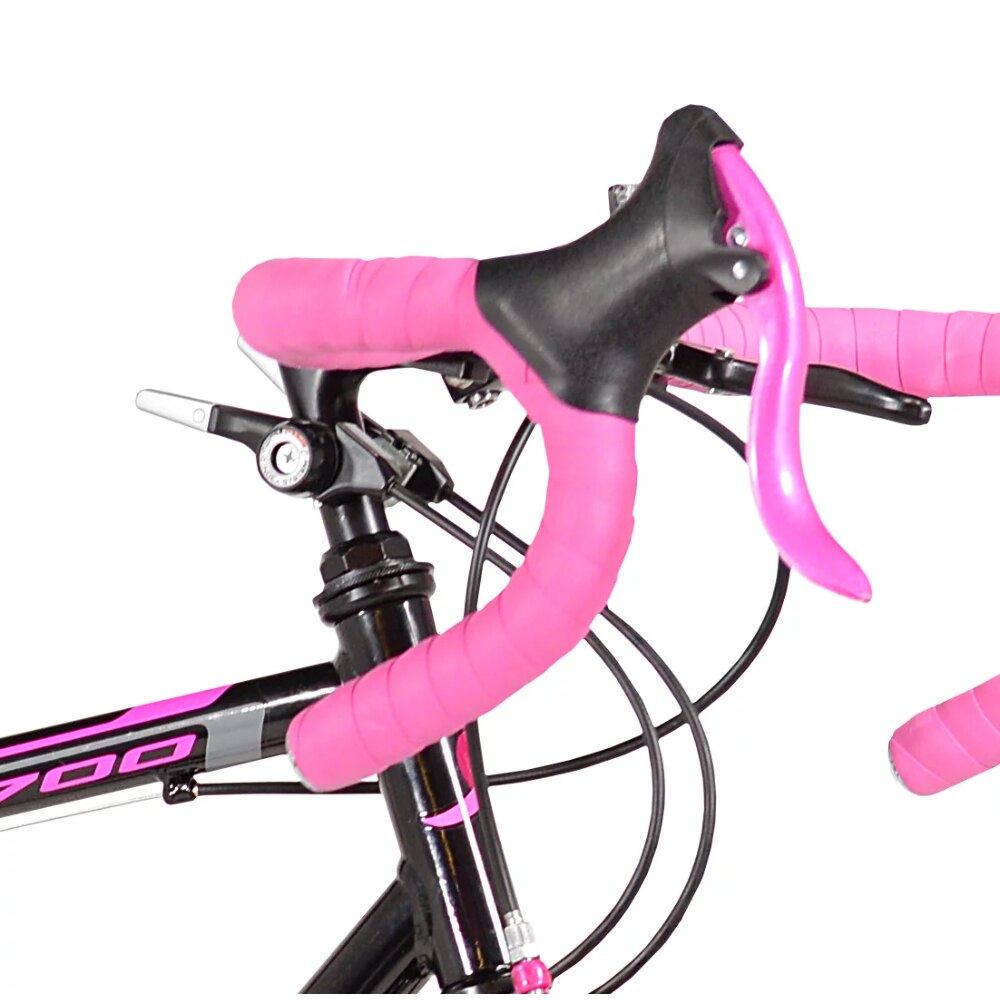 Susan Komen 700c Courage Road Women's Bike, Pink and Black,21-speed Drivetrain, Sturdy Steel Frame, High-profile Alloy Wheel Set - activesportslife