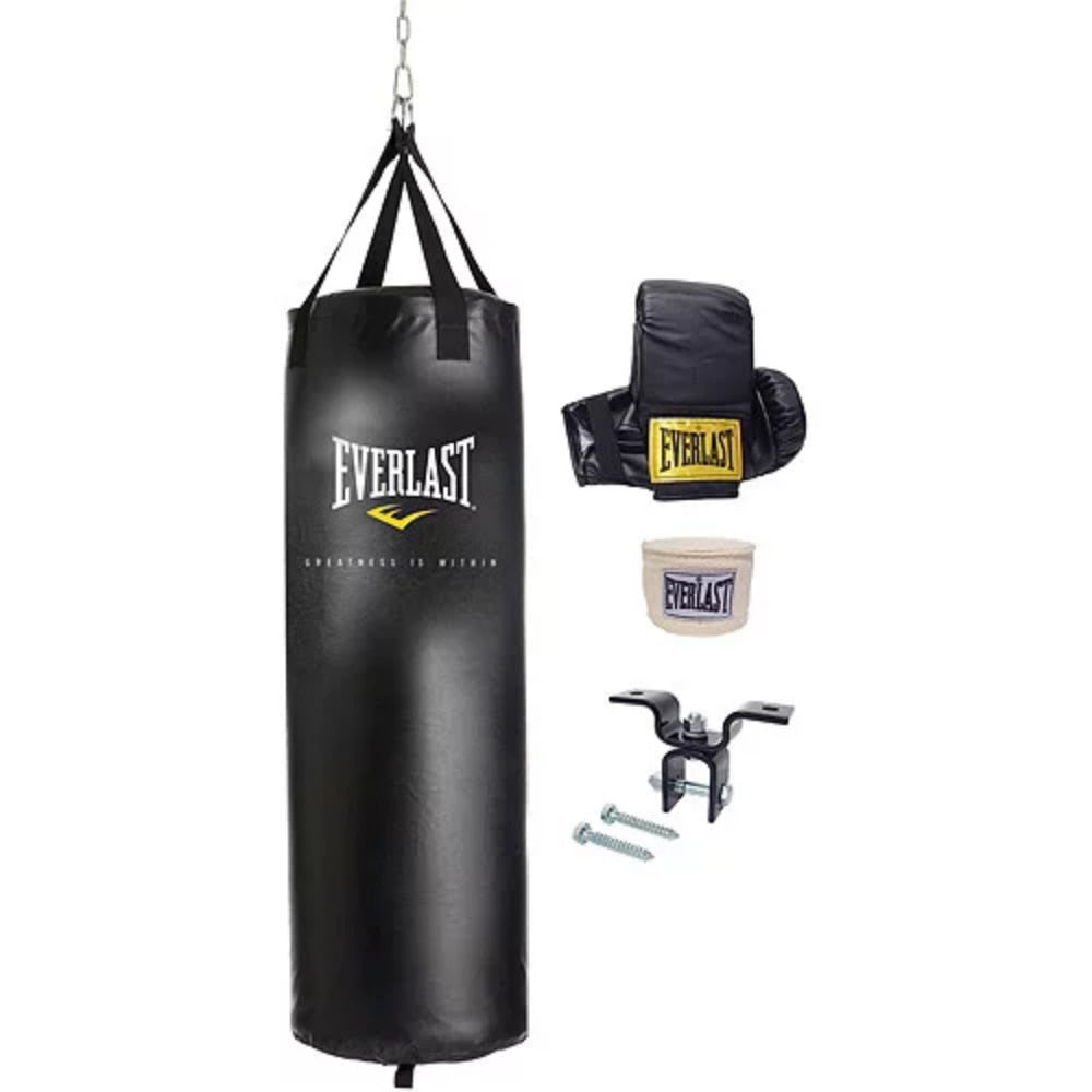 70-lb. Heavy Bag Kit and 6-Piece Speed Bag Kit Value Bundle Boxing Equipment Fitness - activesportslife