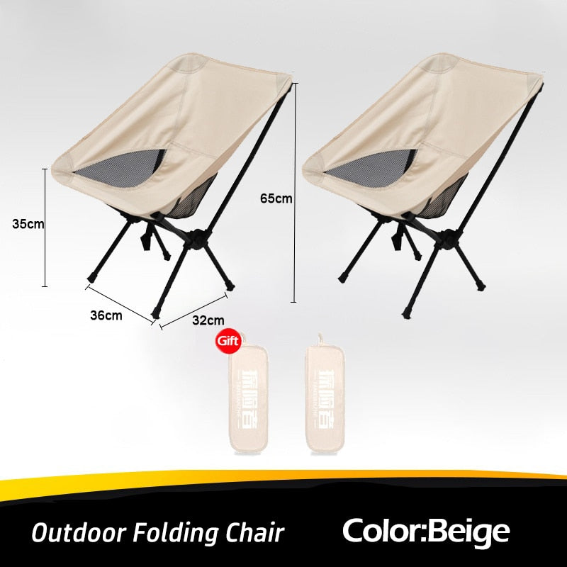 Outdoor Portable Camping Chair Oxford Cloth Folding Ultralight Chair - activesportslife